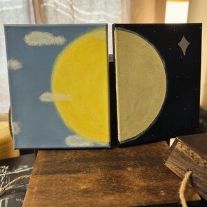 8x10 stretched canvas. Set of two